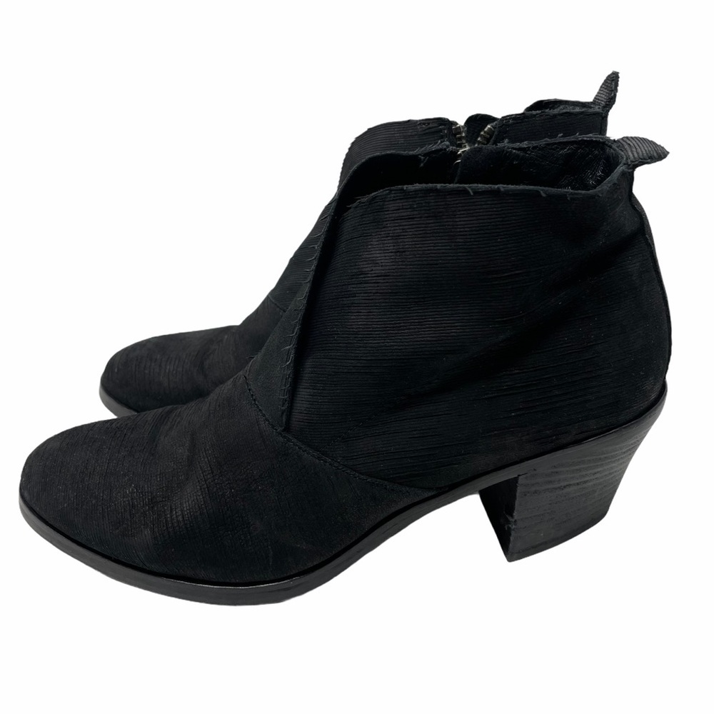 Eileen Fisher Murphy Black Ankle Booties SZ 7.5